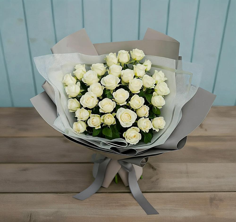 Букет Белоснежная нежность в Шелковке
