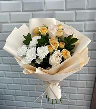 Букет цветов из:  Розы и Хризантемы в Шелковке