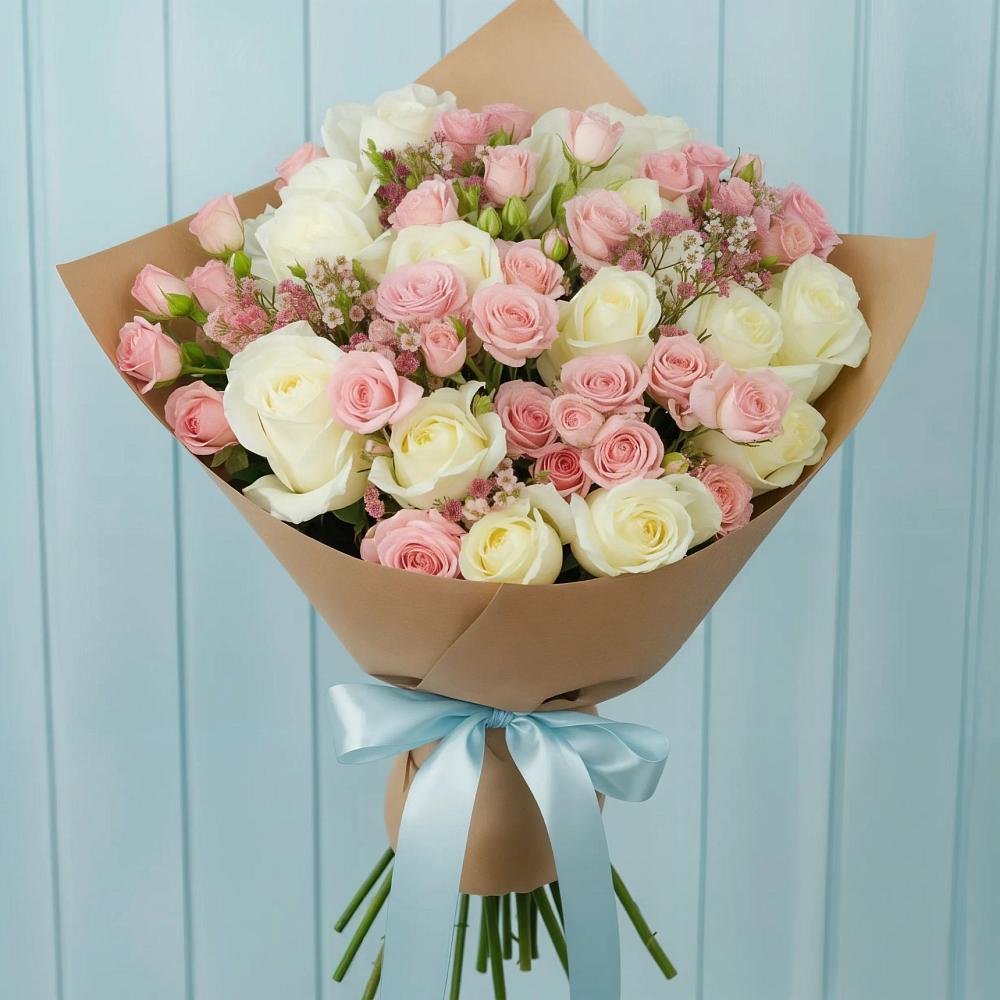 Букет цветов из: Розы в Шелковке