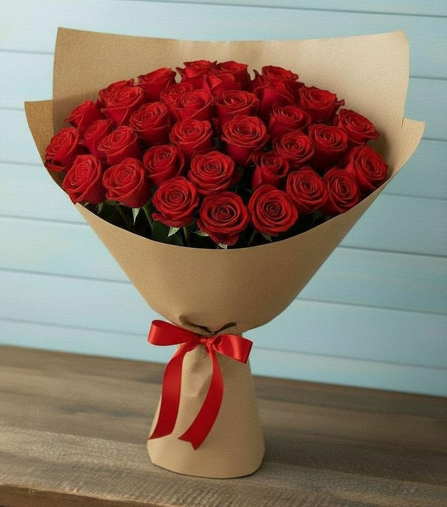Букет Красные розы Милано в Шелковке