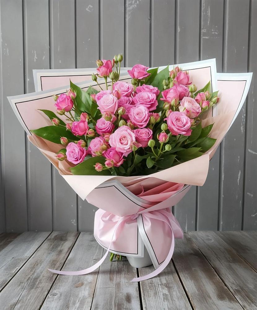 Букет Розовый кустик в Шелковке