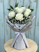 Букет цветов из:  Розы #REPLACE_PRED# Шелковке