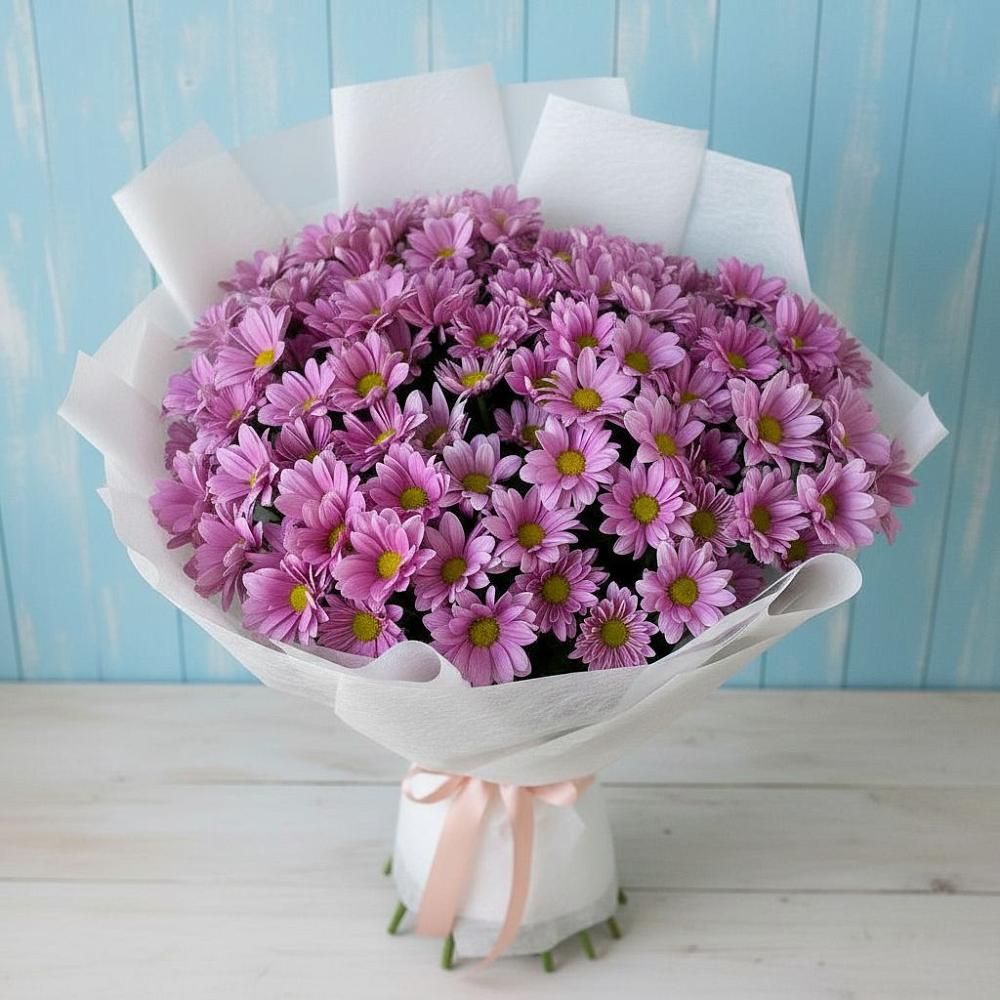 Букет цветов из: Хризантемы в Шелковке