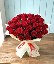 Букет 29 Красных роз в Шелковке