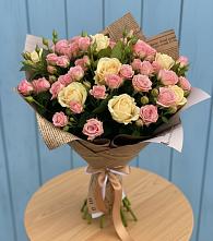 Букет цветов из:  Розы #REPLACE_PRED# Шелковке