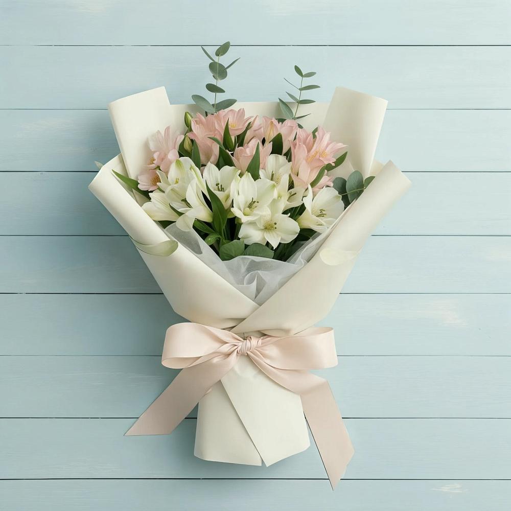 Букет цветов из: Альстромерии в Шелковке