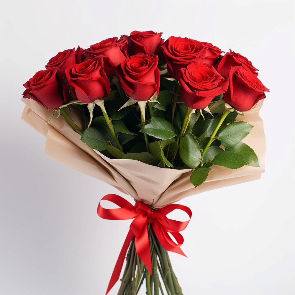 Букет 11 Красных роз Эдлесс Лав в Шелковке