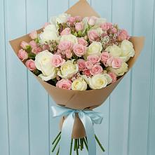 Букет цветов из:  Розы #REPLACE_PRED# Шелковке