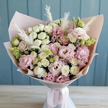 Букет цветов из:  Альстромерии и Розы в Шелковке